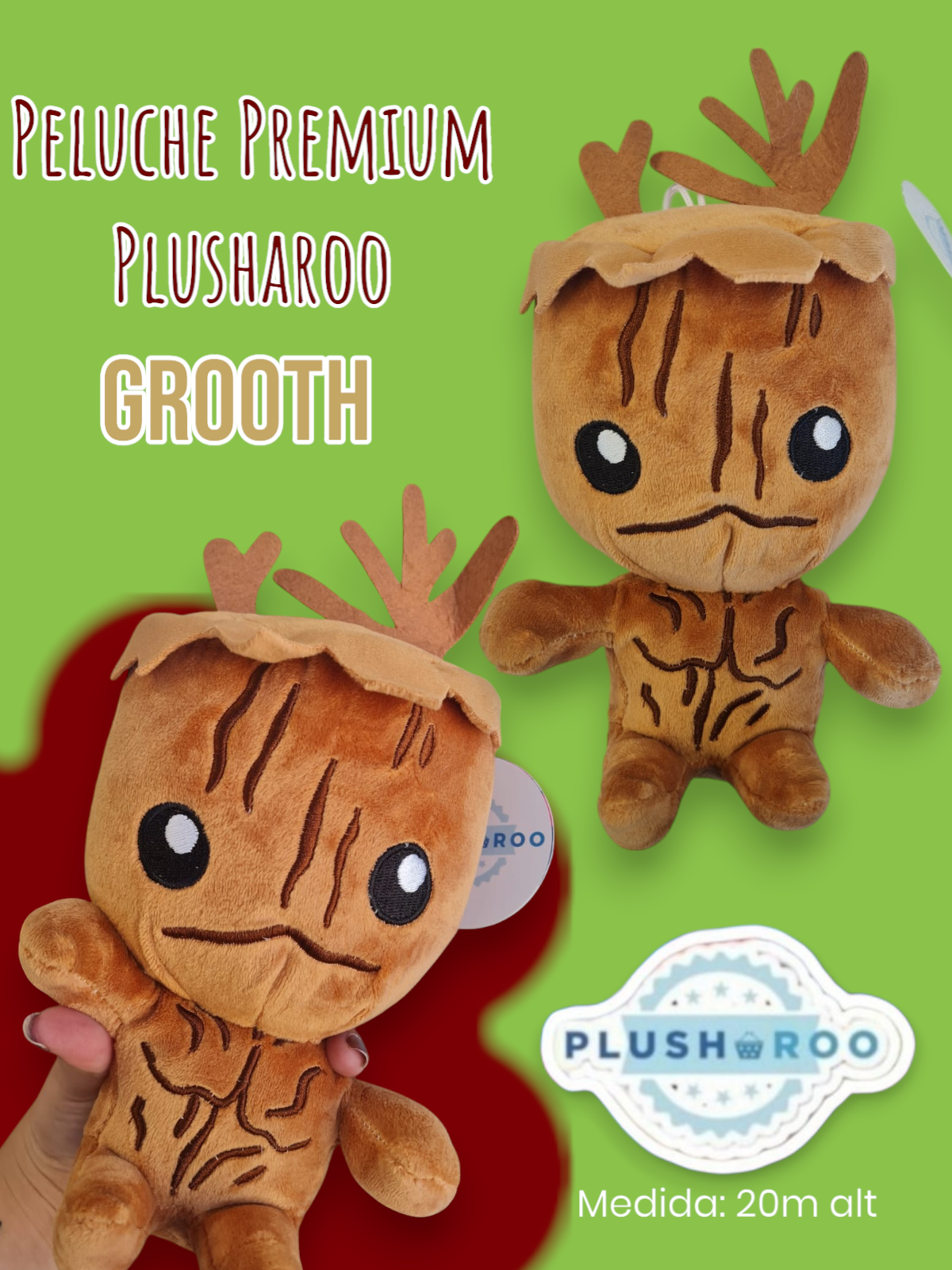Peluche Premium PLUSHAROO Grooth 