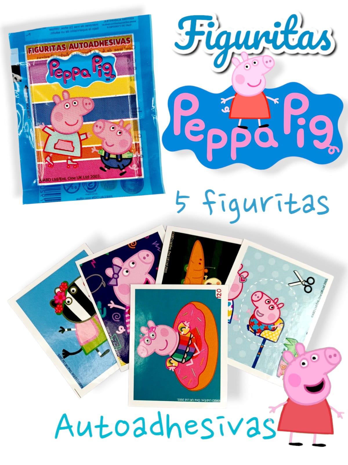 Sobre figuritas autoadhesivas PEPPA