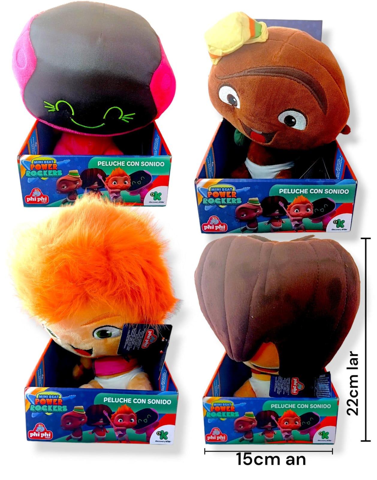 Peluche Mini Beat Power Rockets mu¤eco con Sonido ORIGINAL