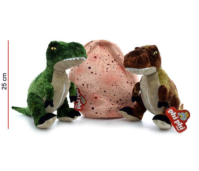 Dino en bolsa 25 cm 2 colores