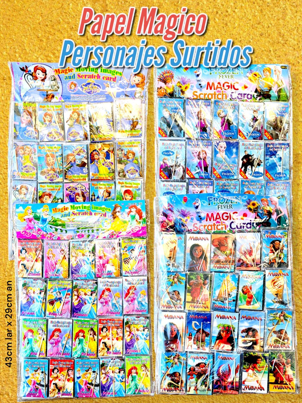 Papel magico personaje surtido