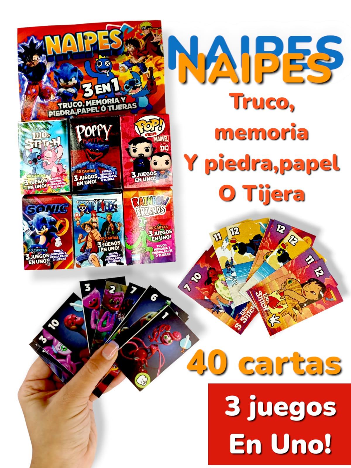 Naipes 3 Juegos en Uno