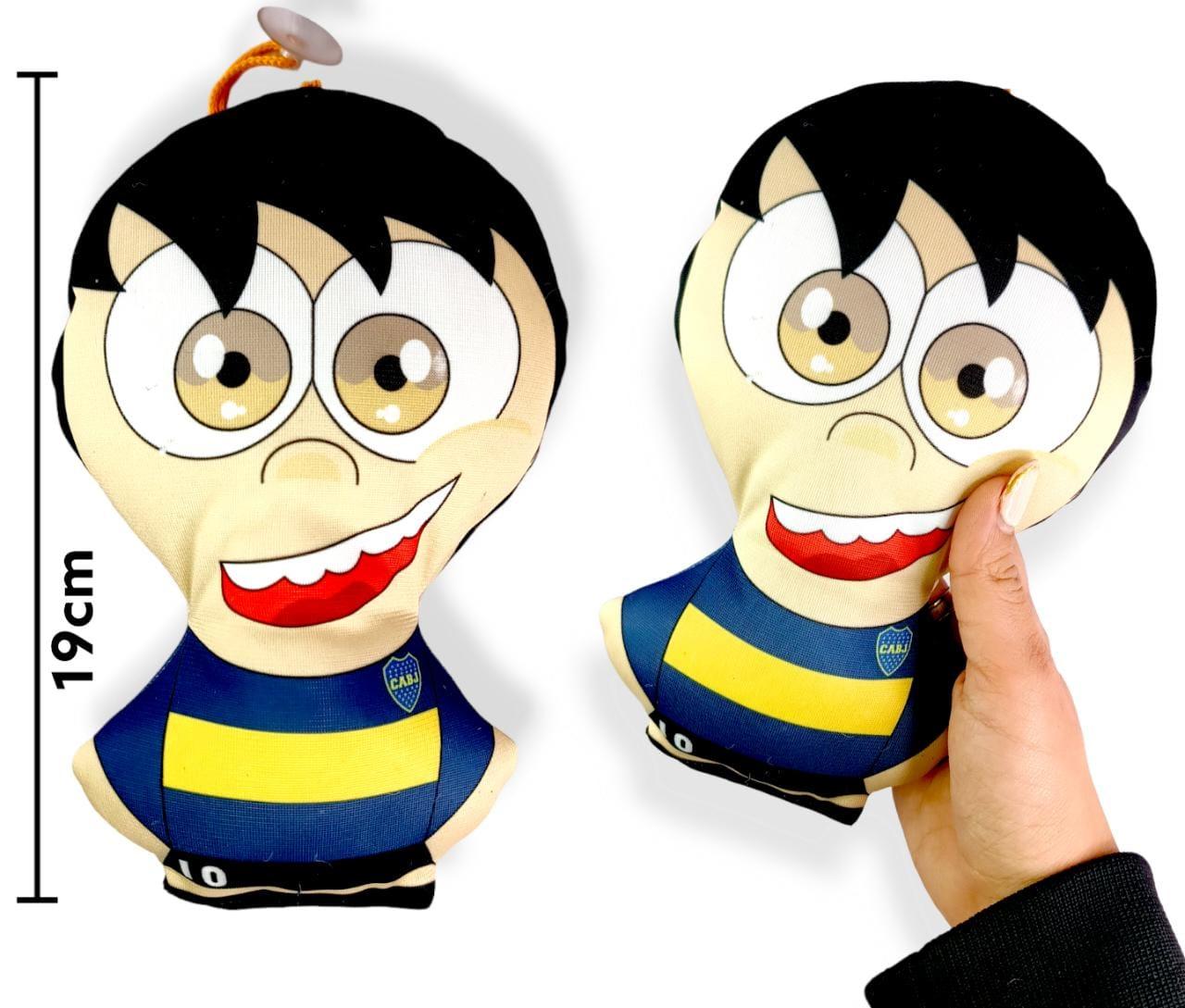 Peluche apego sublimado Jugador Boca 19cm