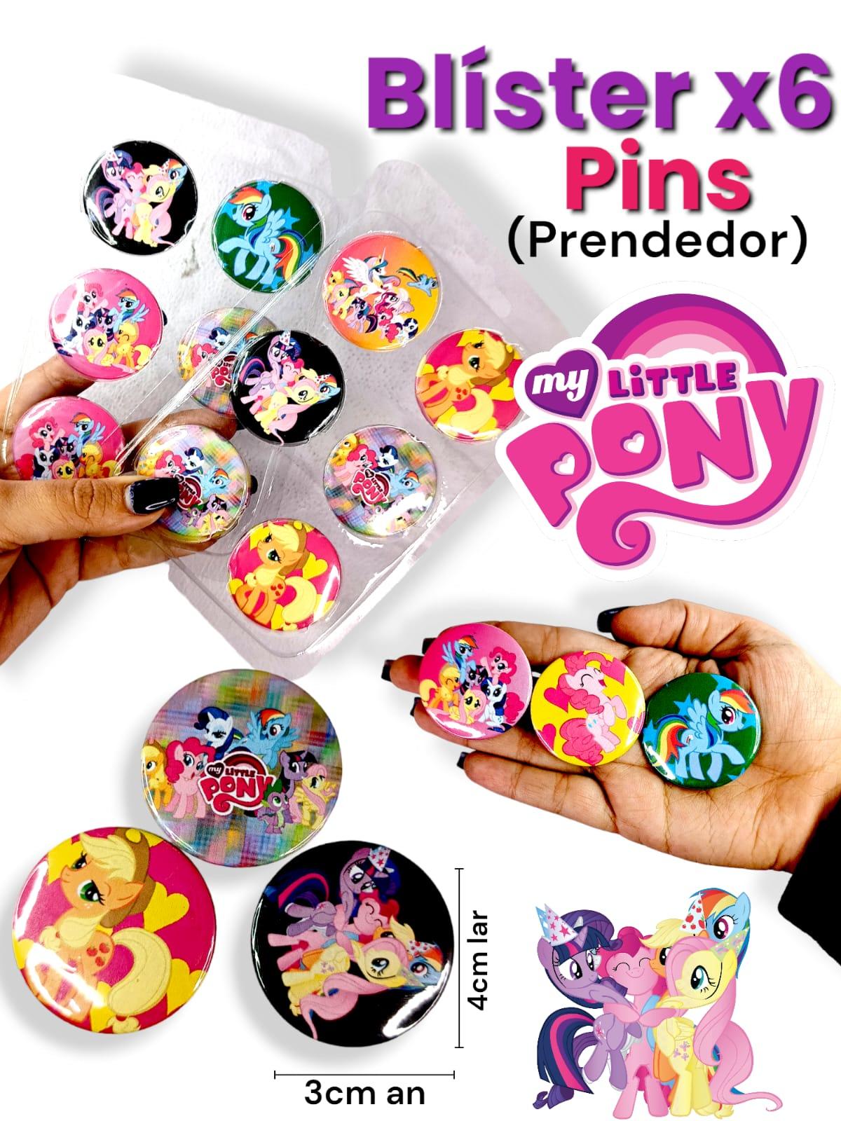 Blister de 6 PINS ( Prendedor) MY LITTLE PONY