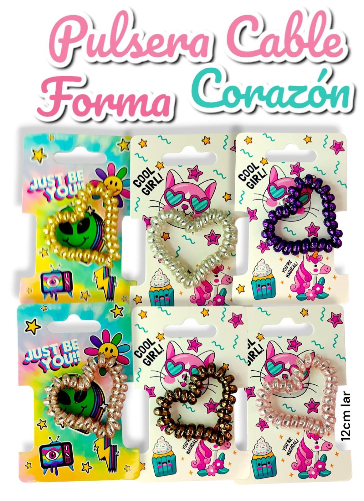 Pulsera Cable Forma Corazón
