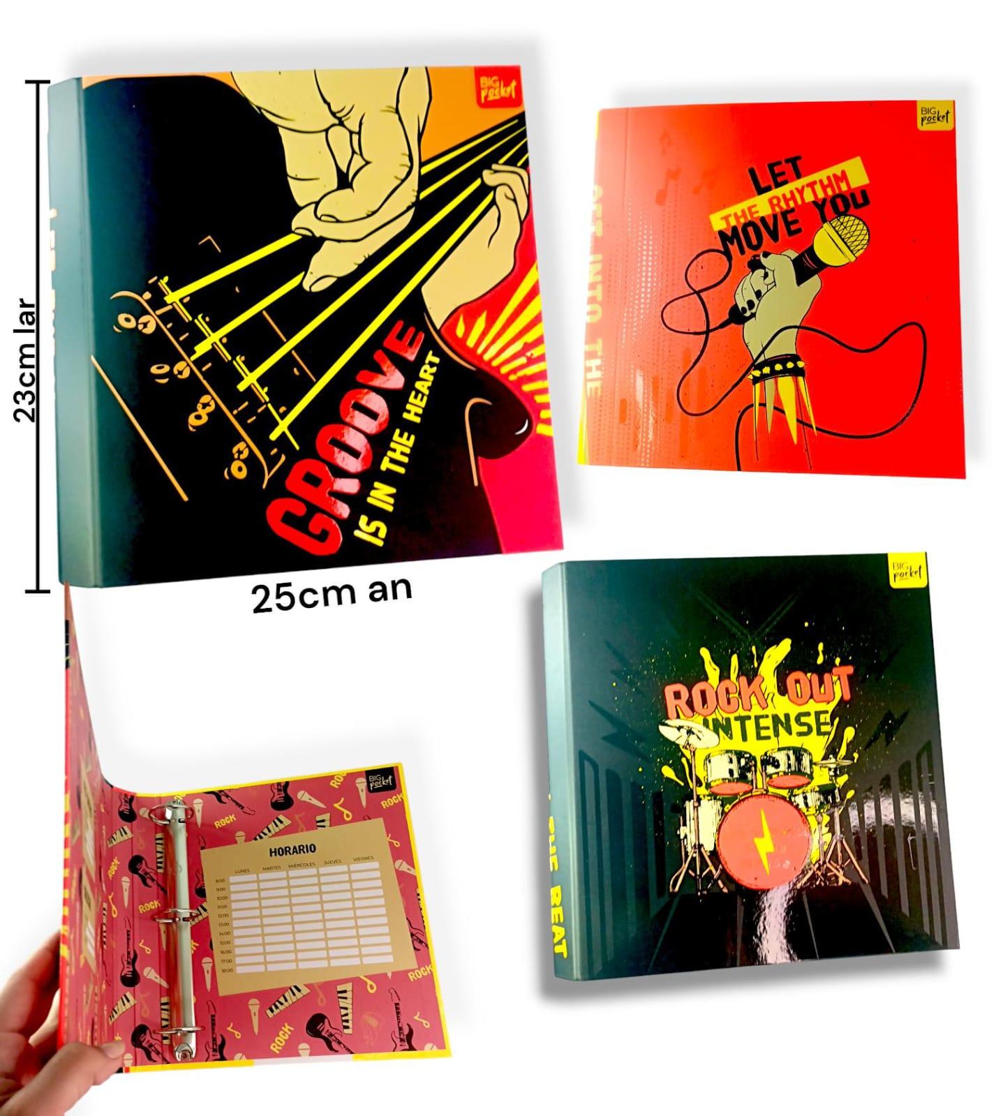 CARPETA 3 x 40 DISEÑOS ROCK
