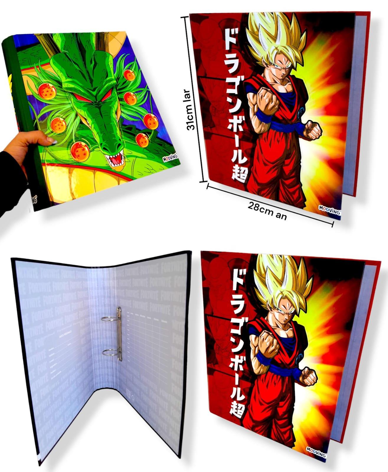 CARPETA A4  2 anillos DRAGON BALL marca Mooving