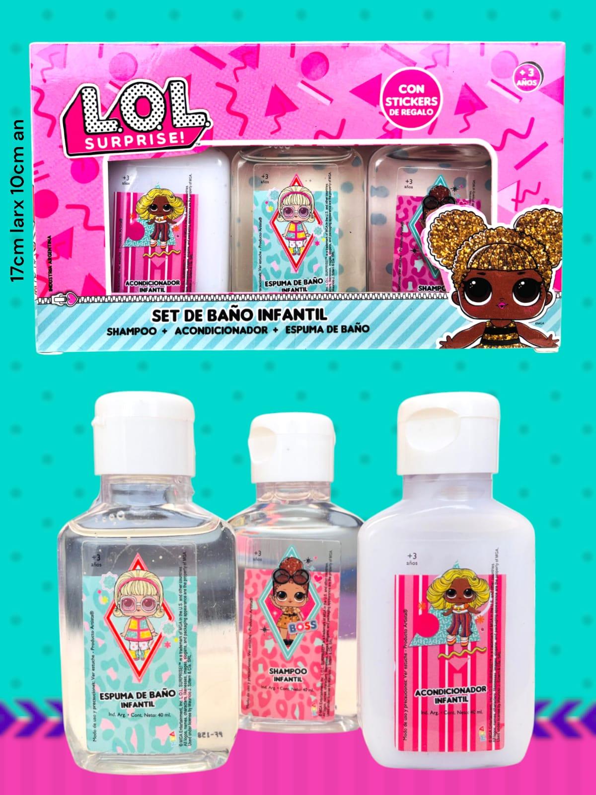 Set de baño infantil LOL original