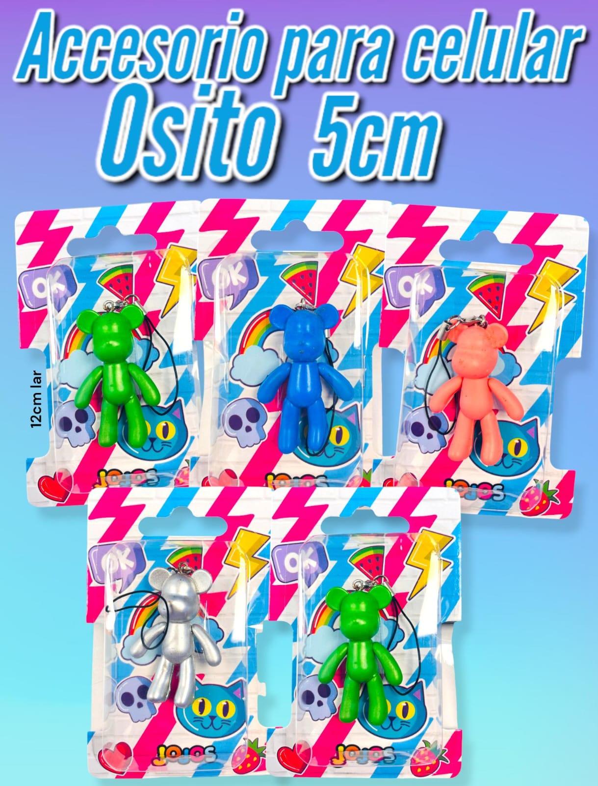 Accesorio para Celular Osito  5cm En blister exhibidor