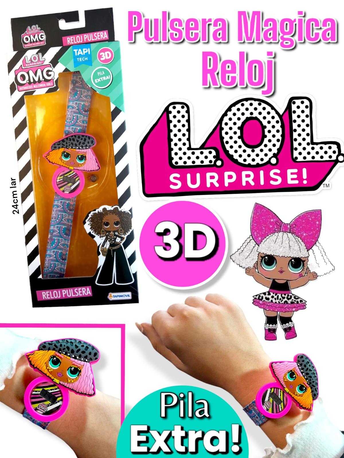 Reloj Lol Omg Pulsera Digital Con Personaje 3D