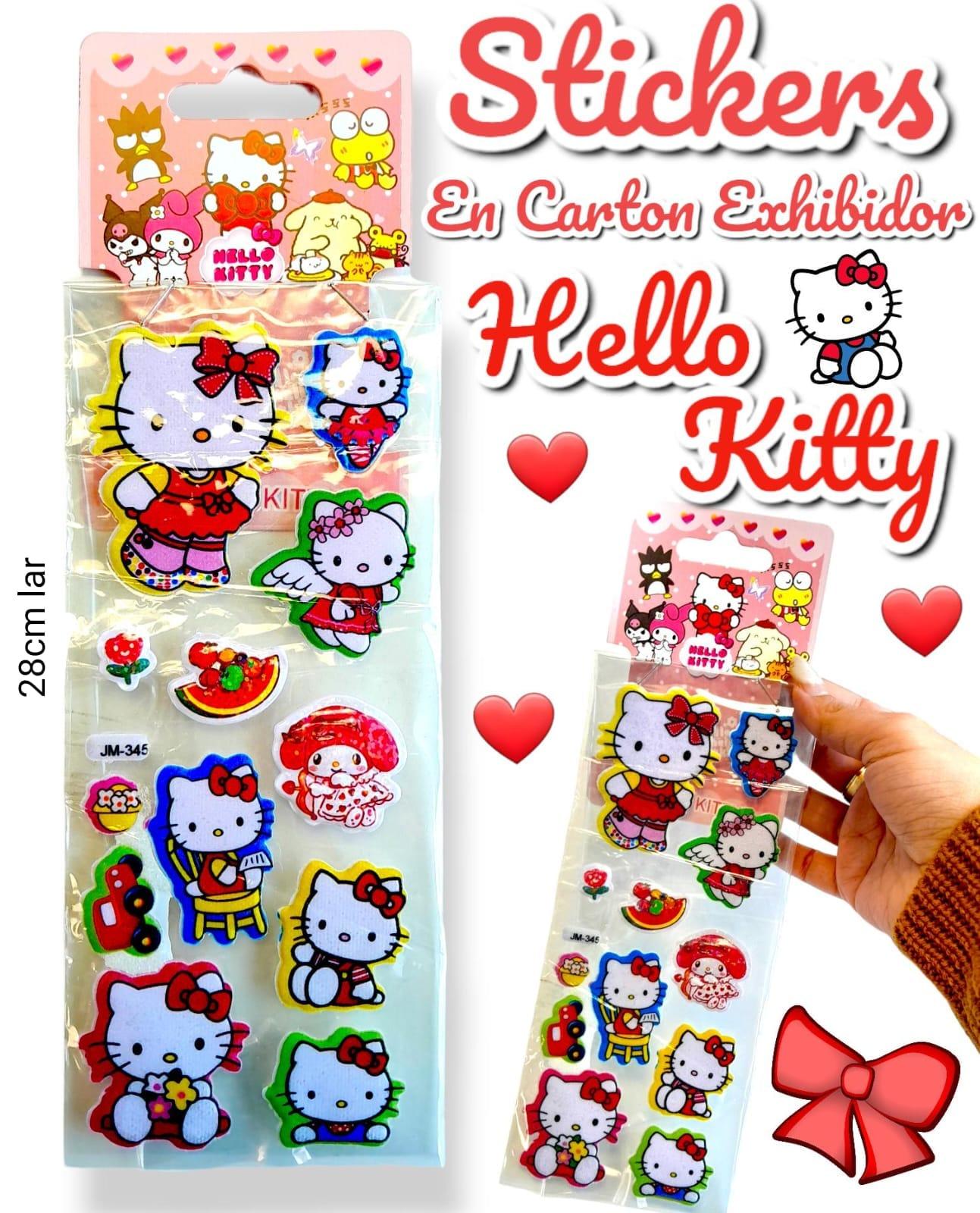 Stickers En Carton Exhibidor HELLO KITTY