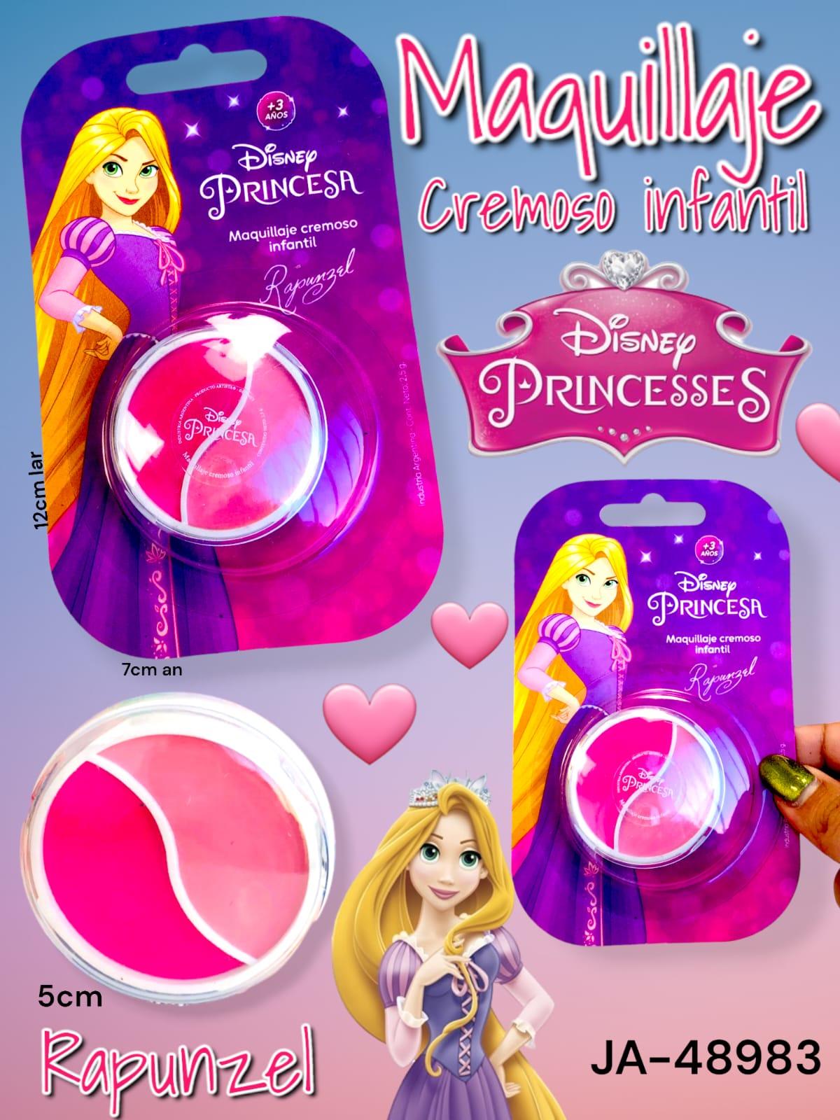 Maquillaje Cremoso Infantil En Blister PRINCESAS RAPUNZEL