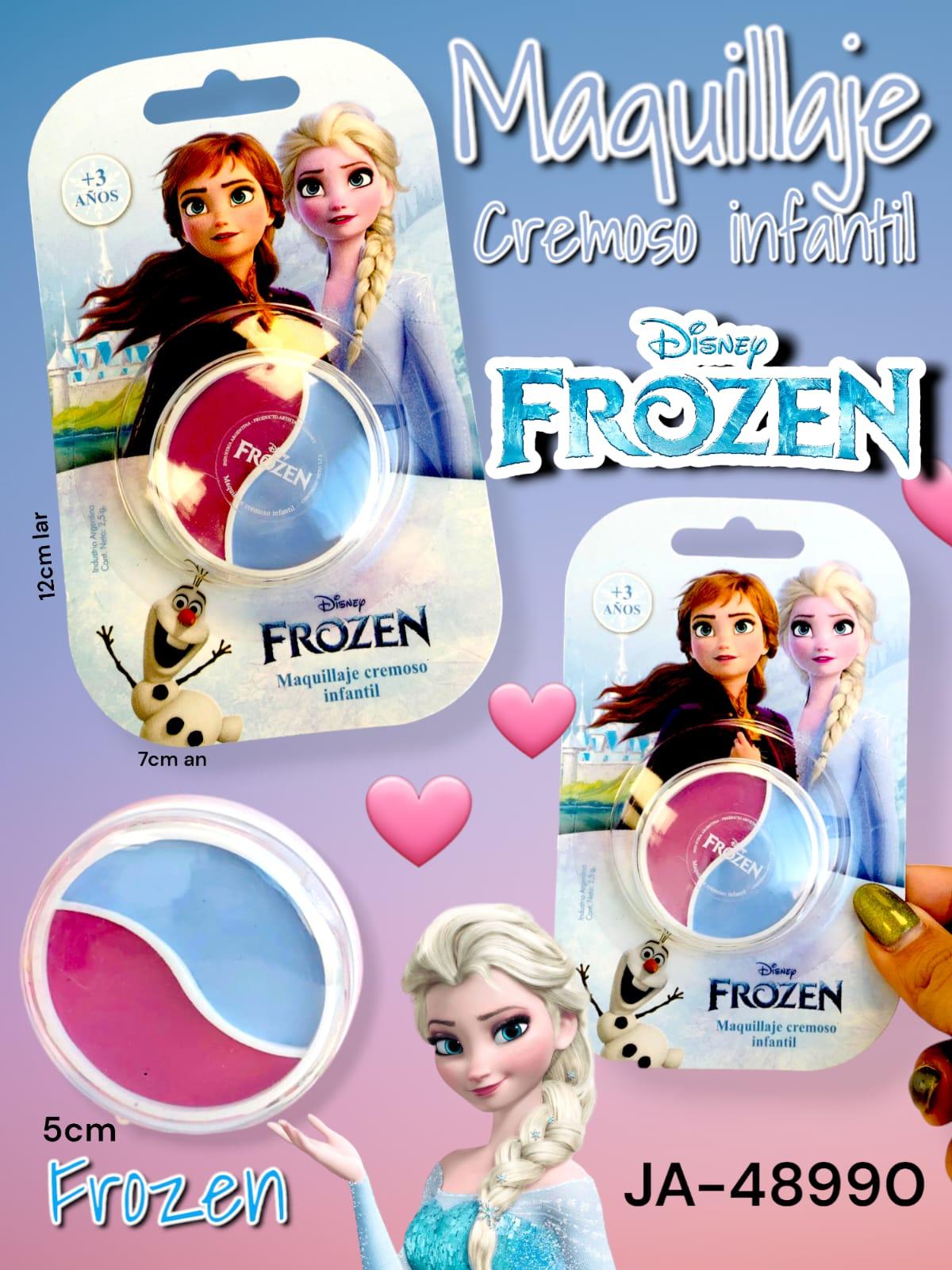 Maquillaje Cremoso Infantil En Blister FROZEN 