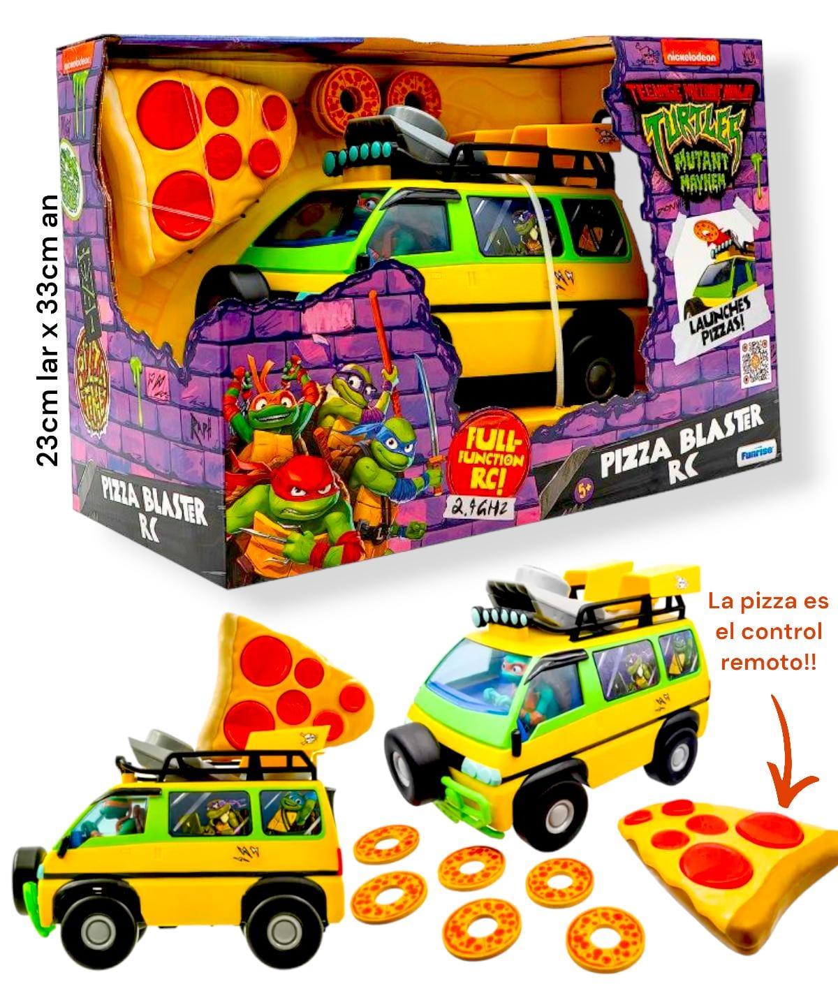 Tortugas Ninja Vehiculo 22cm. Radio Control: Camion Lanza Pizzas -Mayhem-