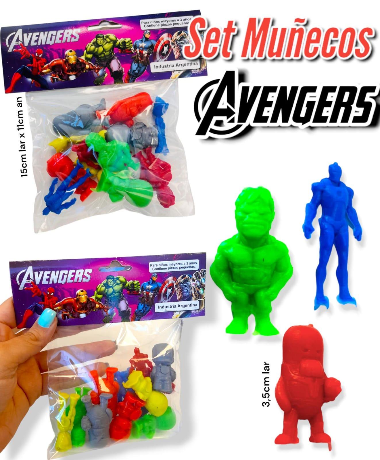 Set Muñecos AVENGERS 
