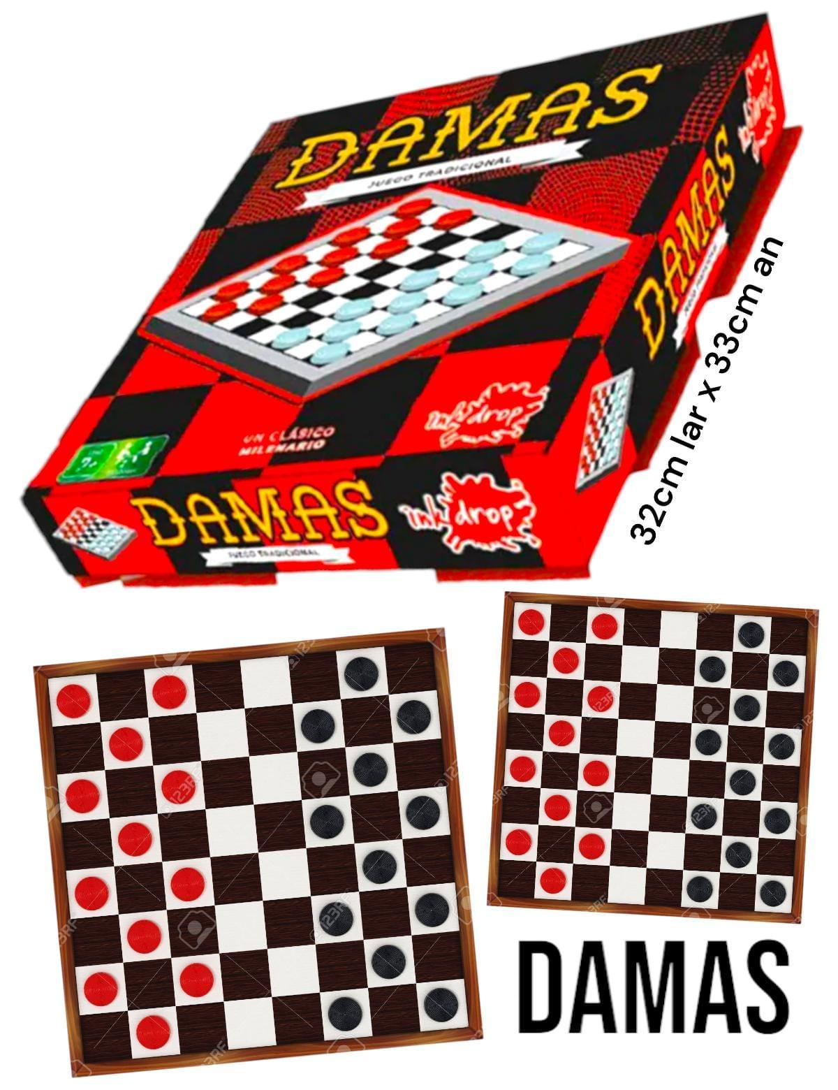 Juego de Mesa Damas en Caja