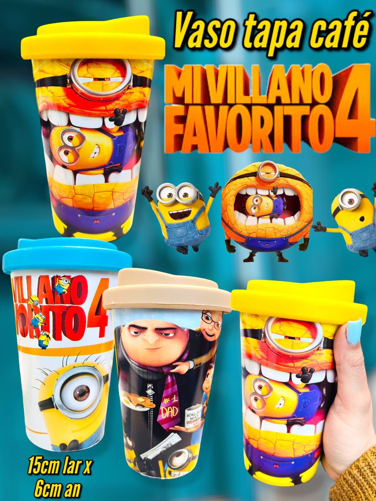 Vaso Tapa Cafe MI VILLANO FAVORITO 4 minions 