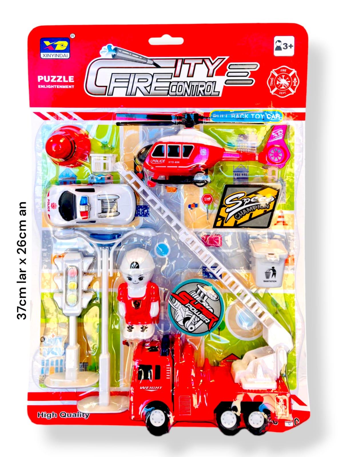 SET BOMBEROS TOYLAND VEHICULOS Y AERONAVES BC 9 U.