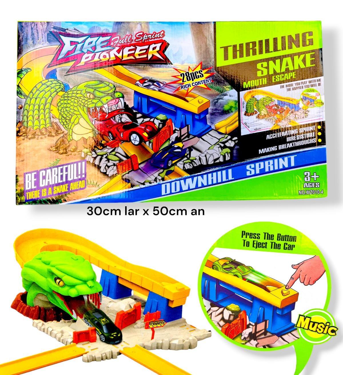 PISTA DE AUTOS TOYLAND CON LANZADOR SERPIENTE