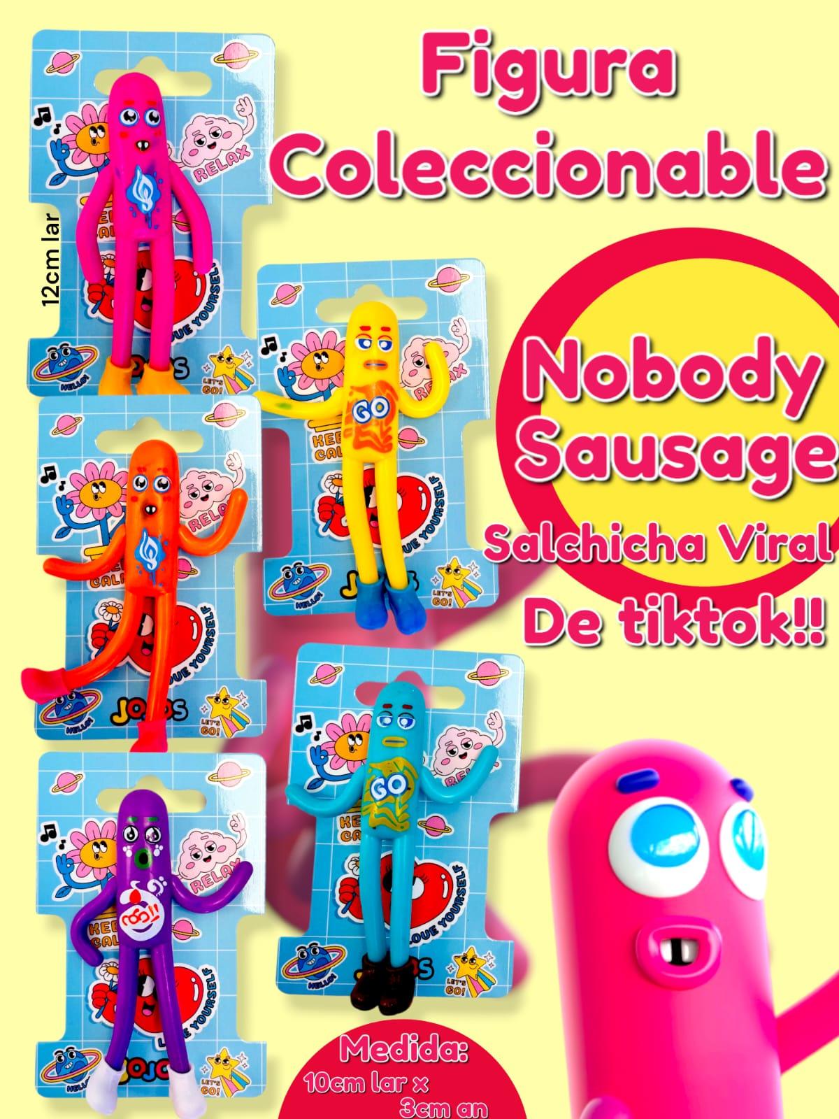 Figura Coleccionable NOBODY SAUSAGE SALCHICHA Viral de Tiktok