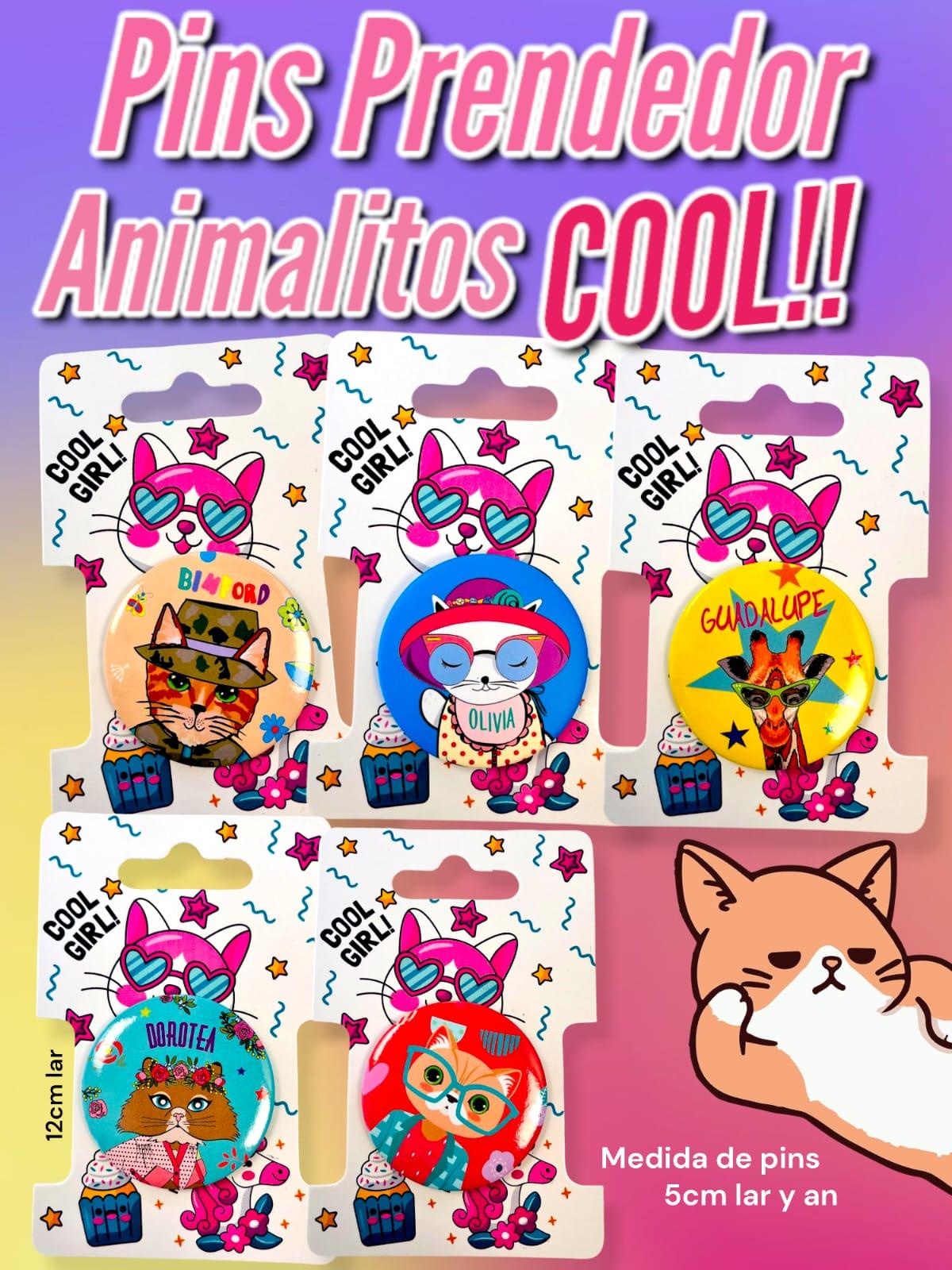 Pins Prendedor ANIMALES COOL