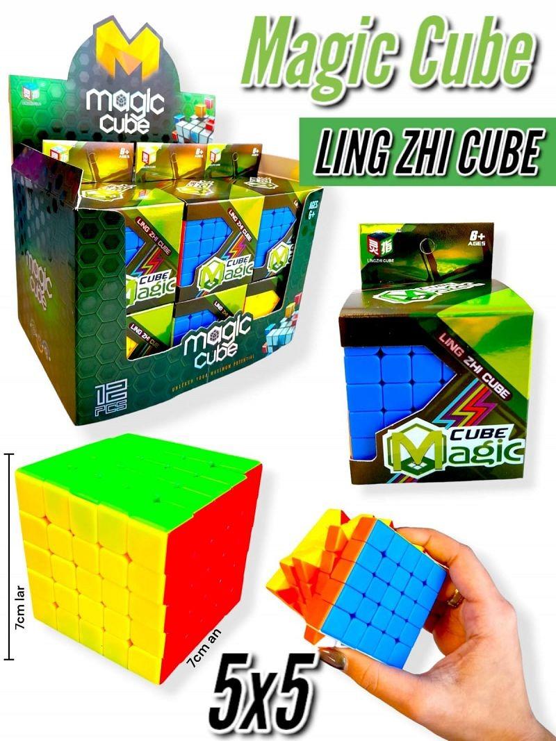 Cubo Mágico LZC 5x5 opaco en caja exhibidora x12
