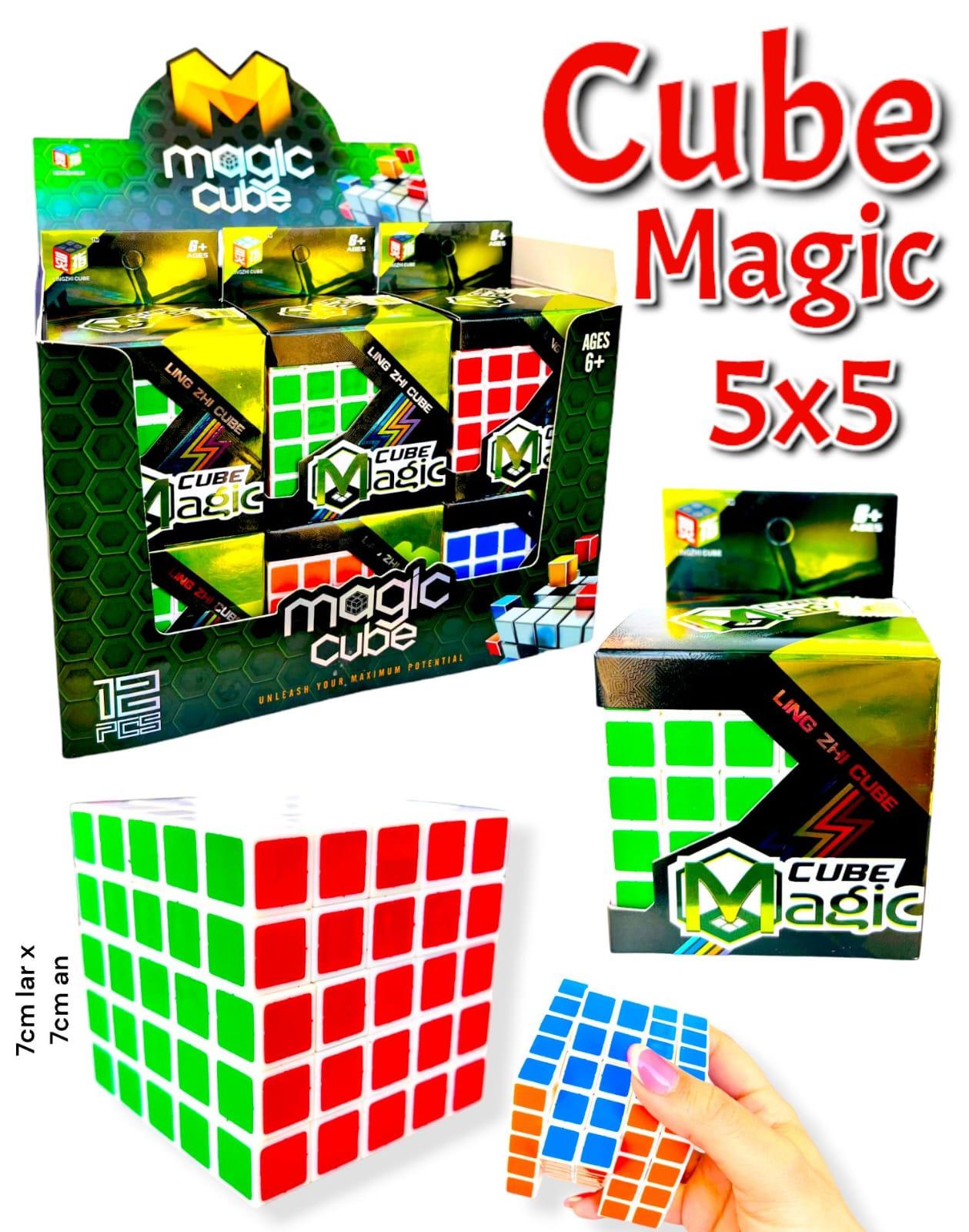 Cubo Mágico LZC 5x5 en caja exhibidora x12