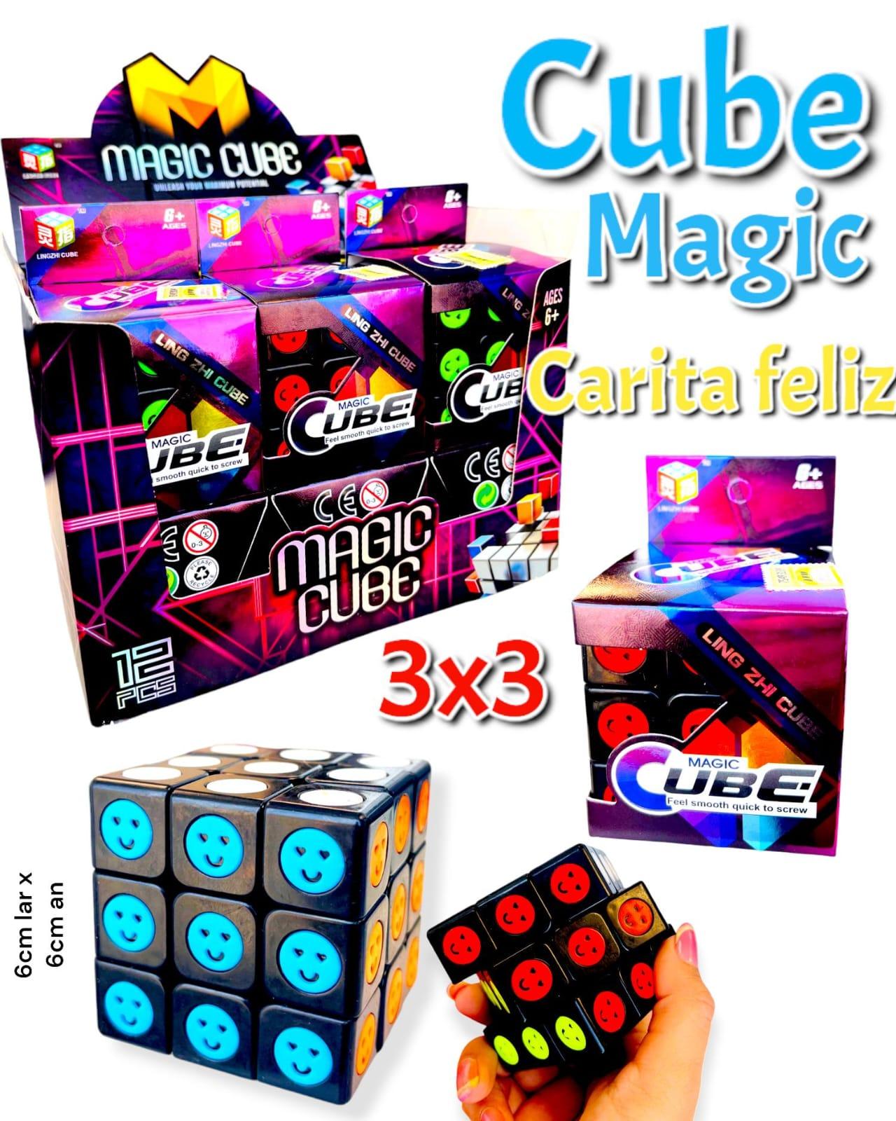 Cubo Mágico LZC Carita Feliz  x12 en caja exhibidora
