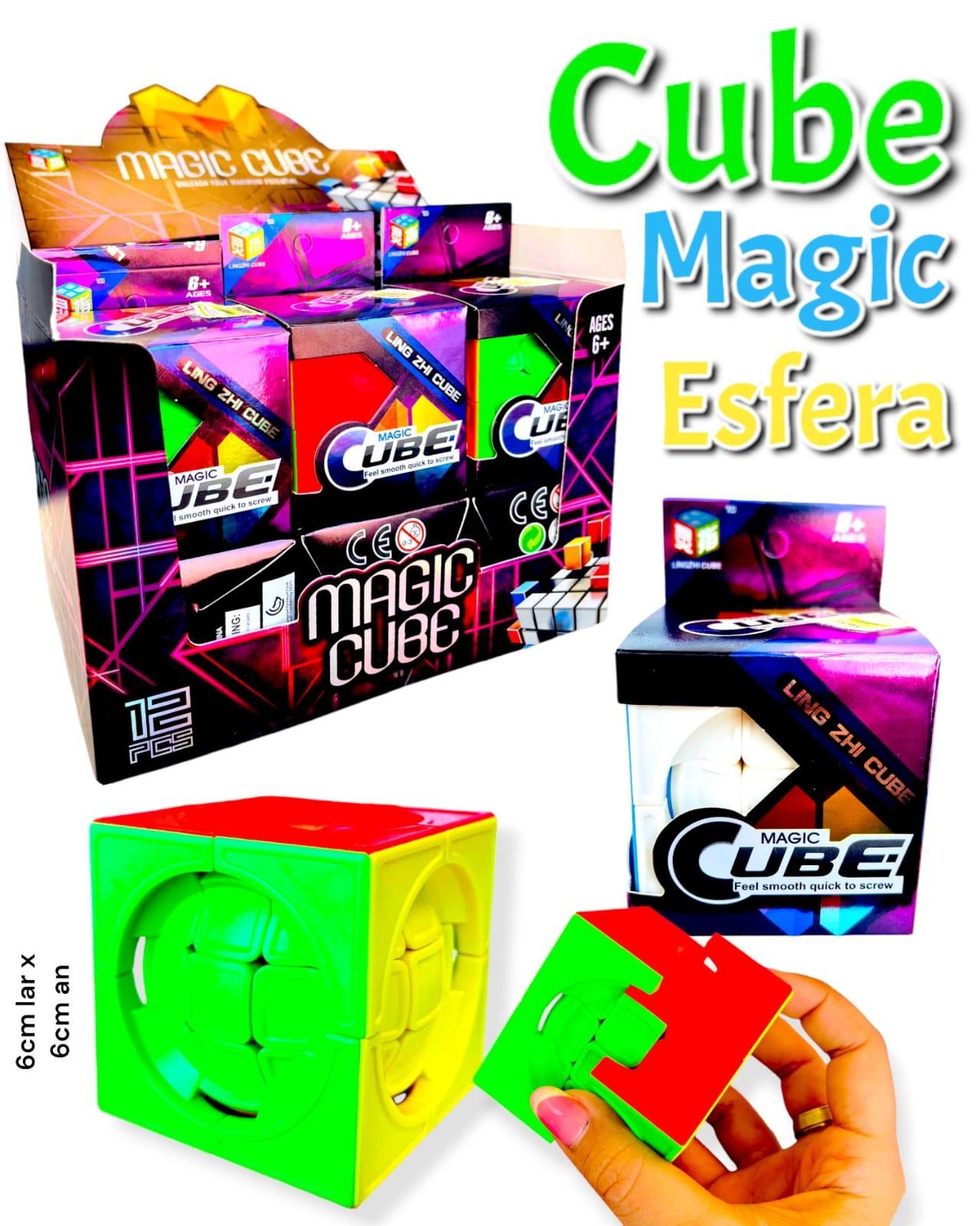 Cubo Mágico LZC esfera en caja exhibidora x12