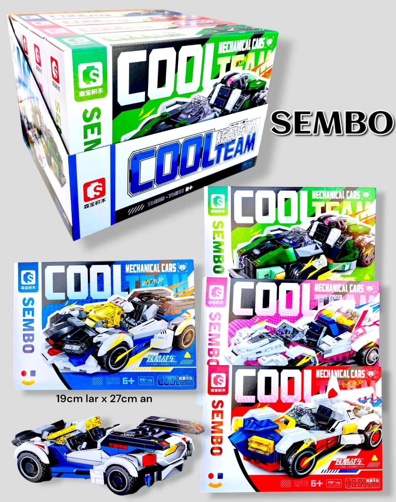 Block Cool Team x4 en caja exhibidora SEMBO