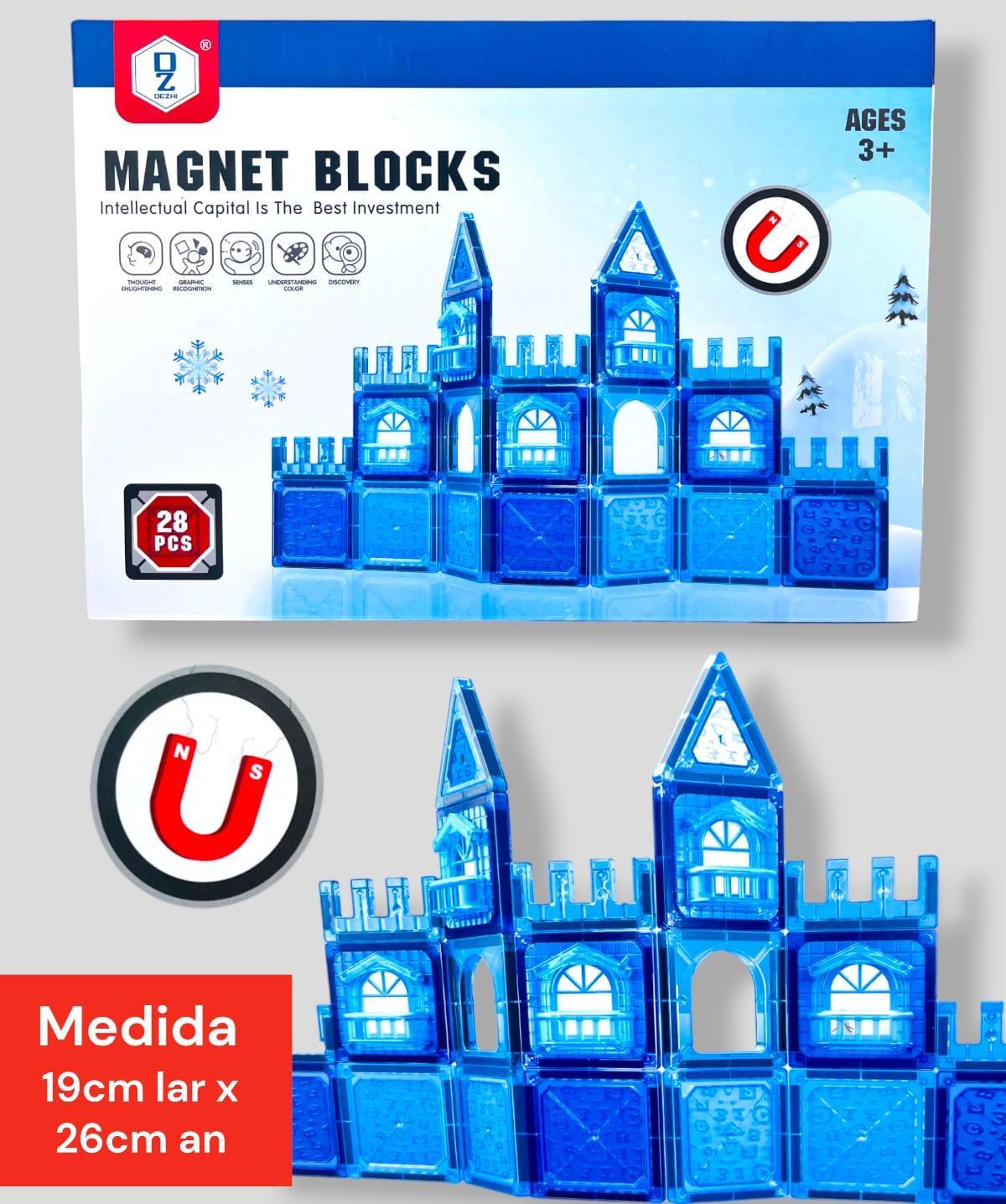 Bloques Magneticos oz Castillo Congelado 28 Piezas