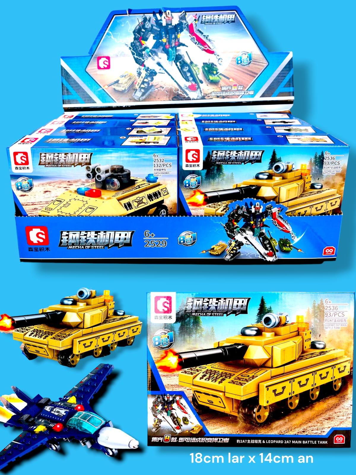 Block Mecha de Steel 8 en 1 SEMBO