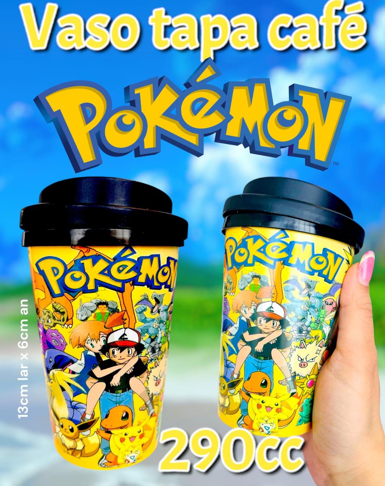 Vaso Tapa Cafe Pokemon 290cc
