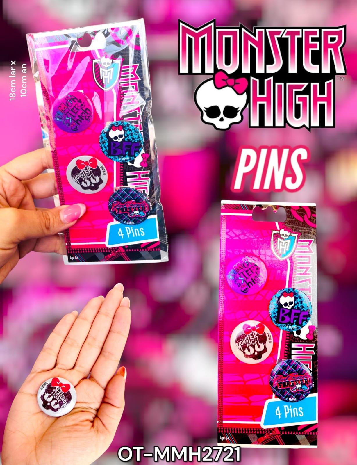 Pins x4 Monster High 