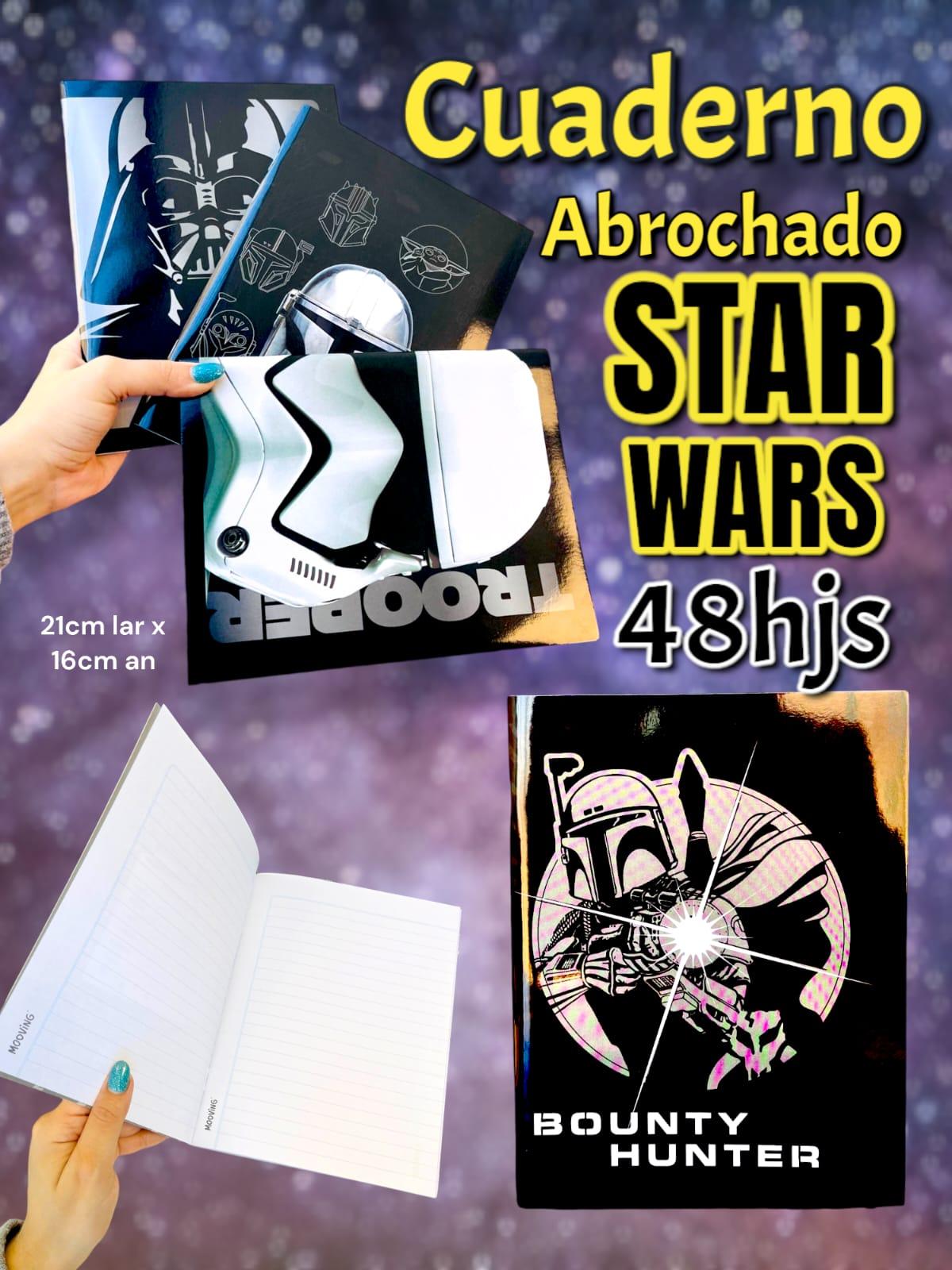 CUADERNO  ABROCHADO STAR WAR