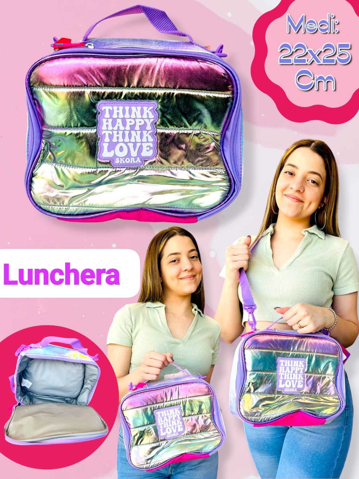 LUNCHERA THINK HAPPY SHINE TORNASOLADA  (1Compar)