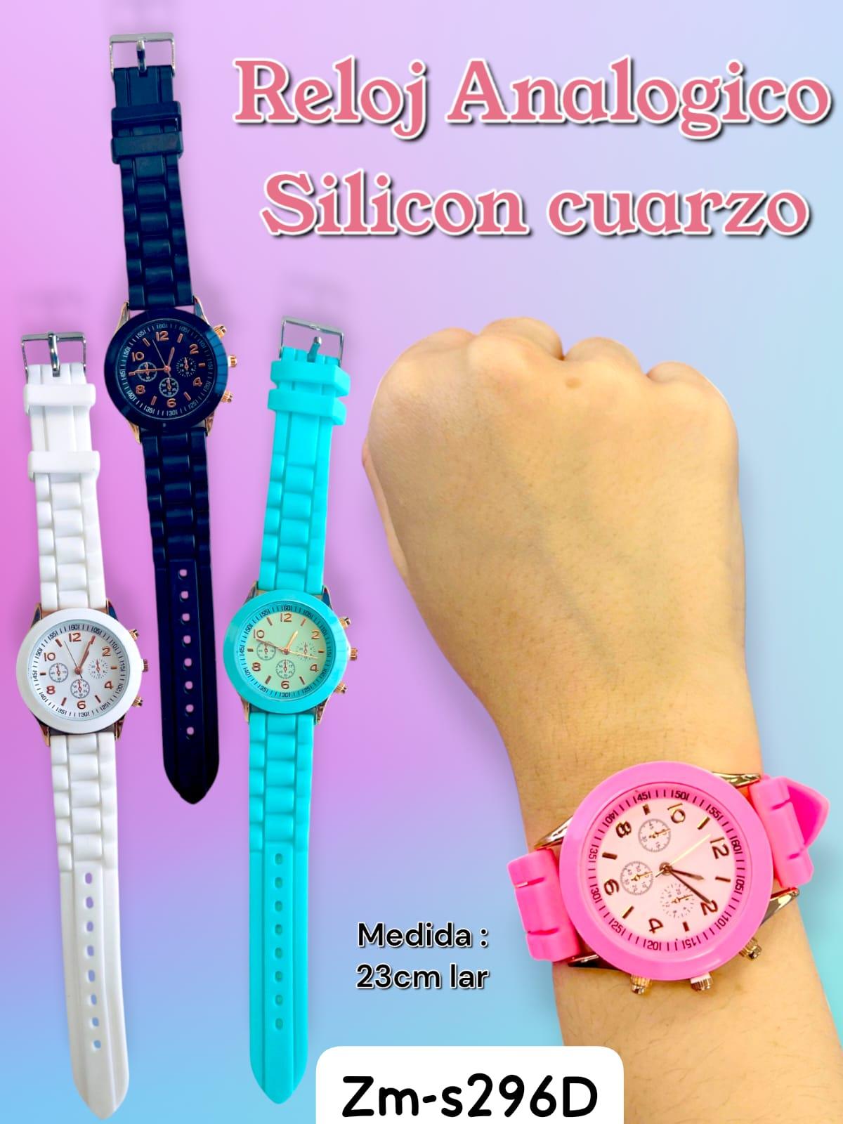 Reloj Analogico Silicon Cuarzo 