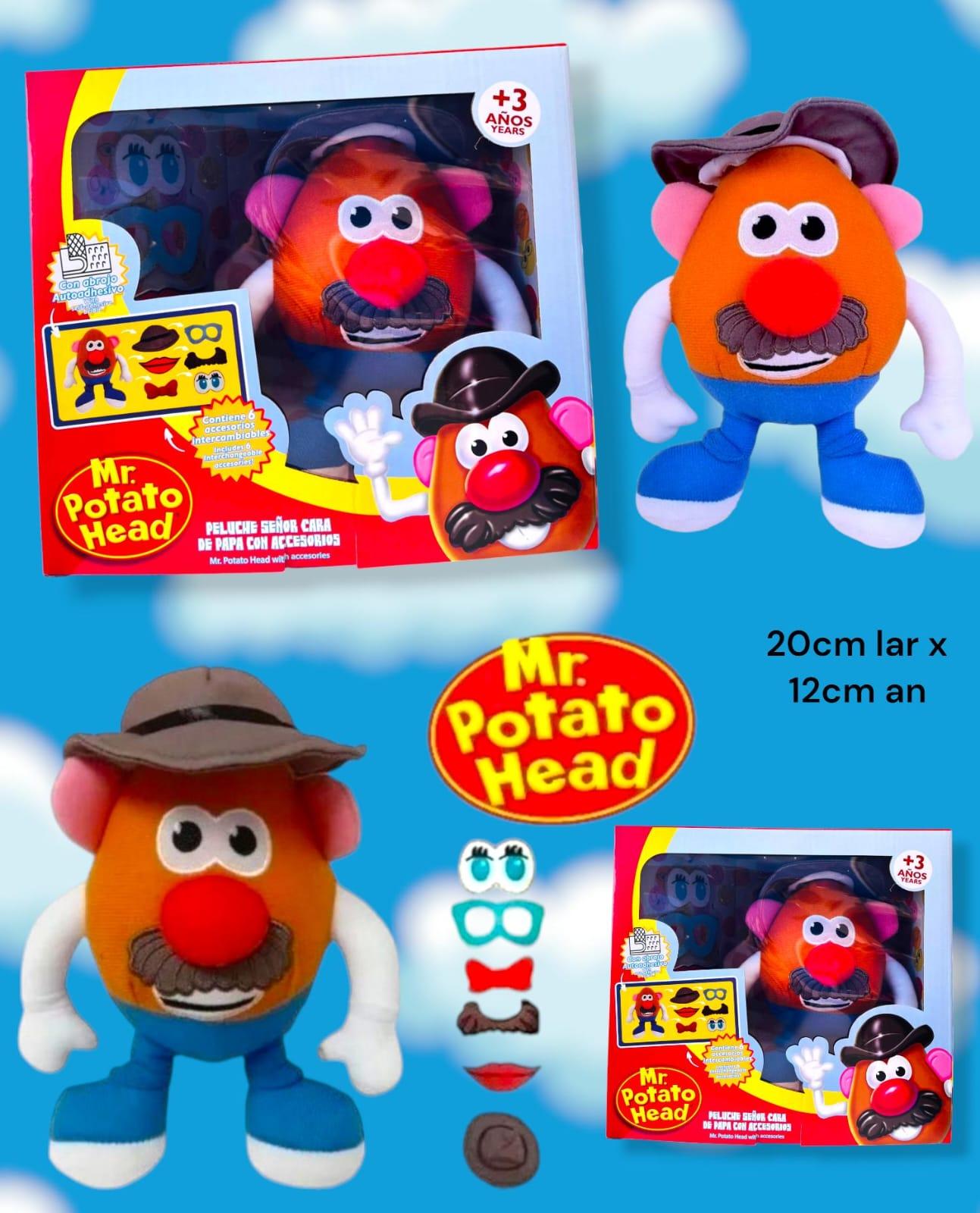 Peluche Señor Cara de Papa Con Accesorios 