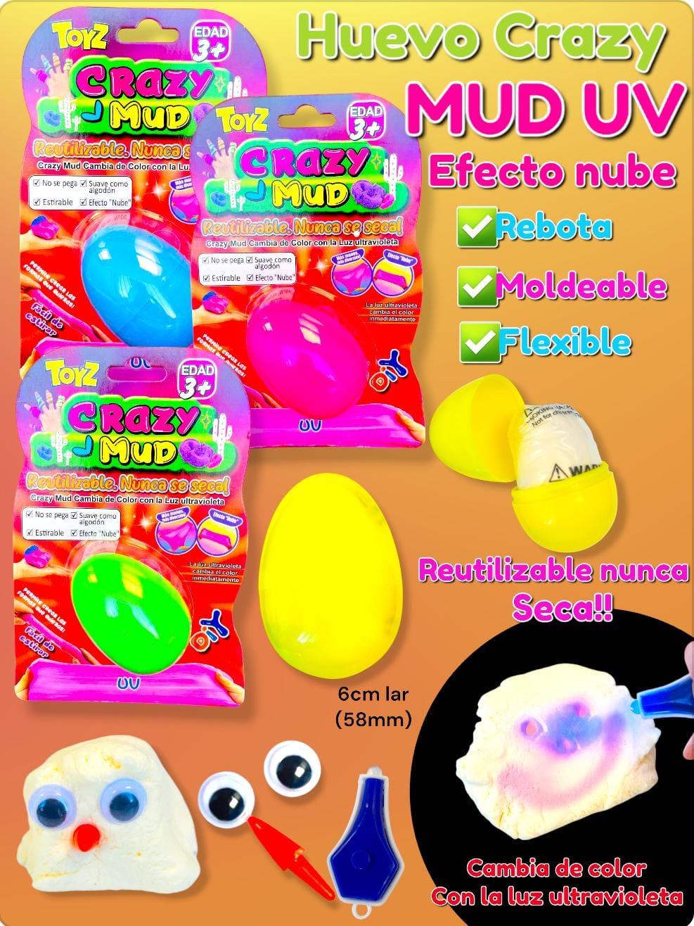 Huevo Crazy Mud UV Efecto Nube 