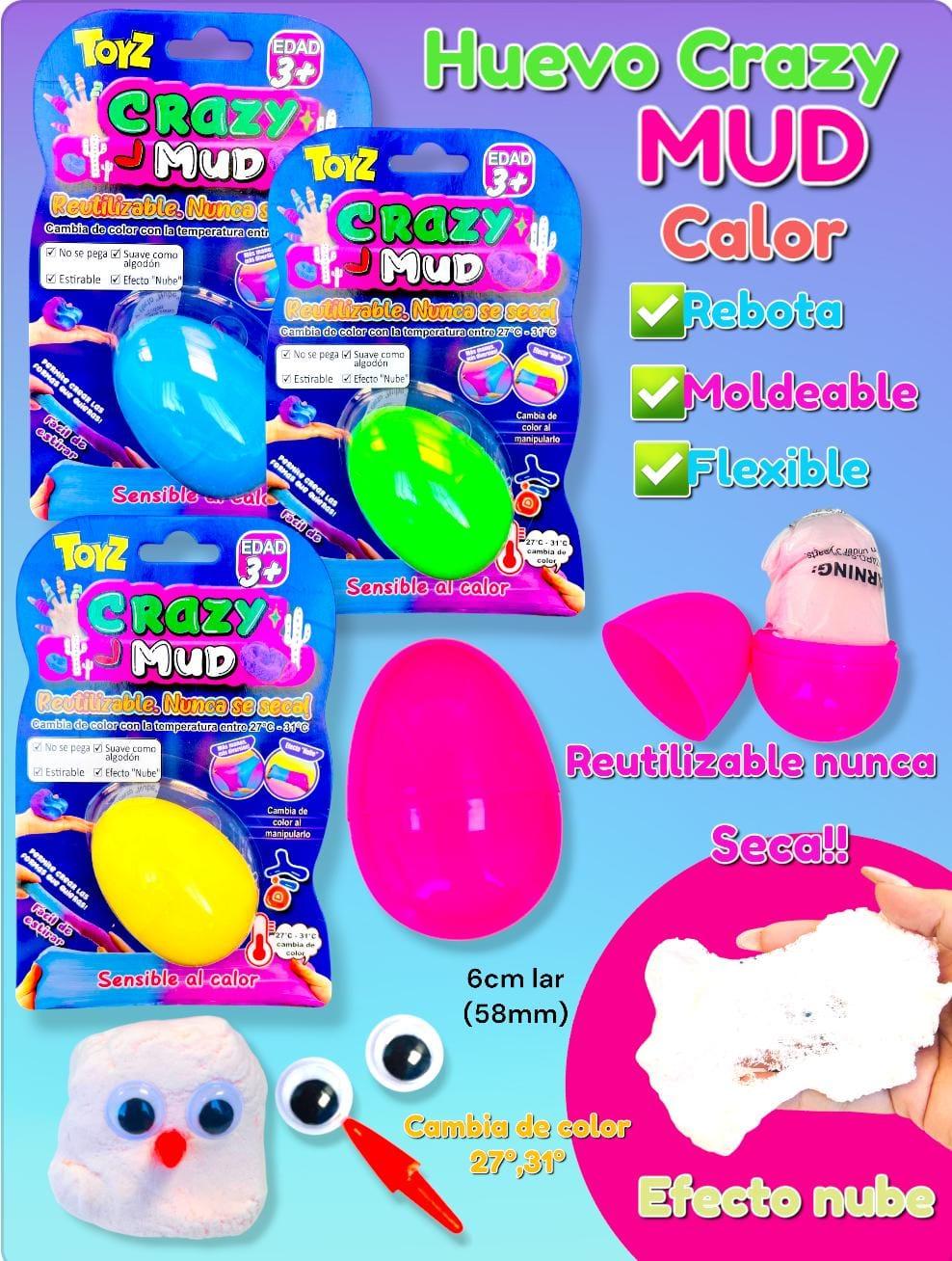 Huevo Crazy Mud Efecto Nube Sensible al Calor 