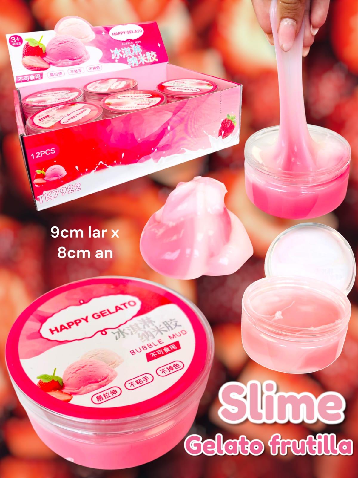 Slime Bubble Mud Gelato Frutilla 