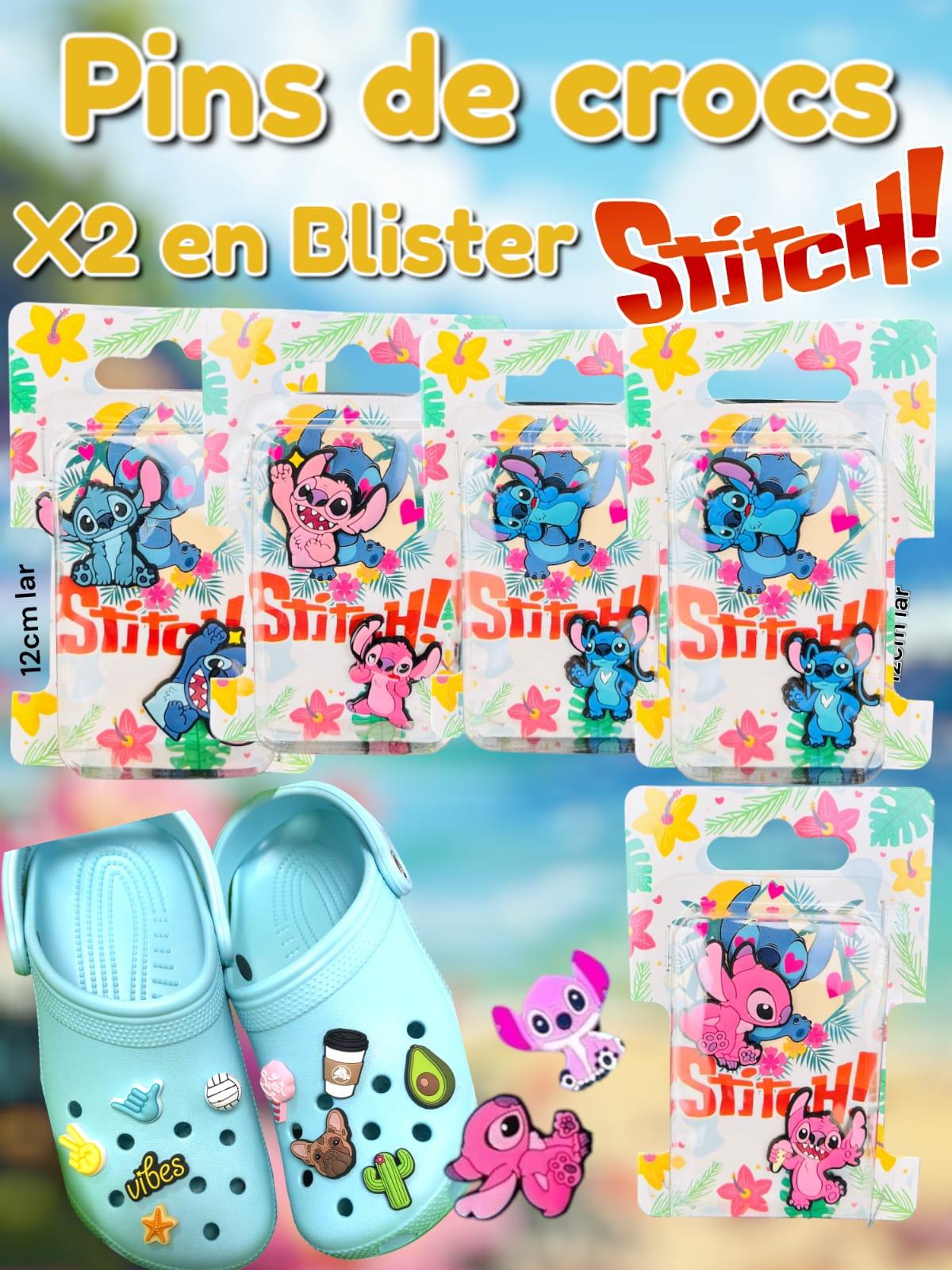 Pins de Crocs Stitch x2 En Blister