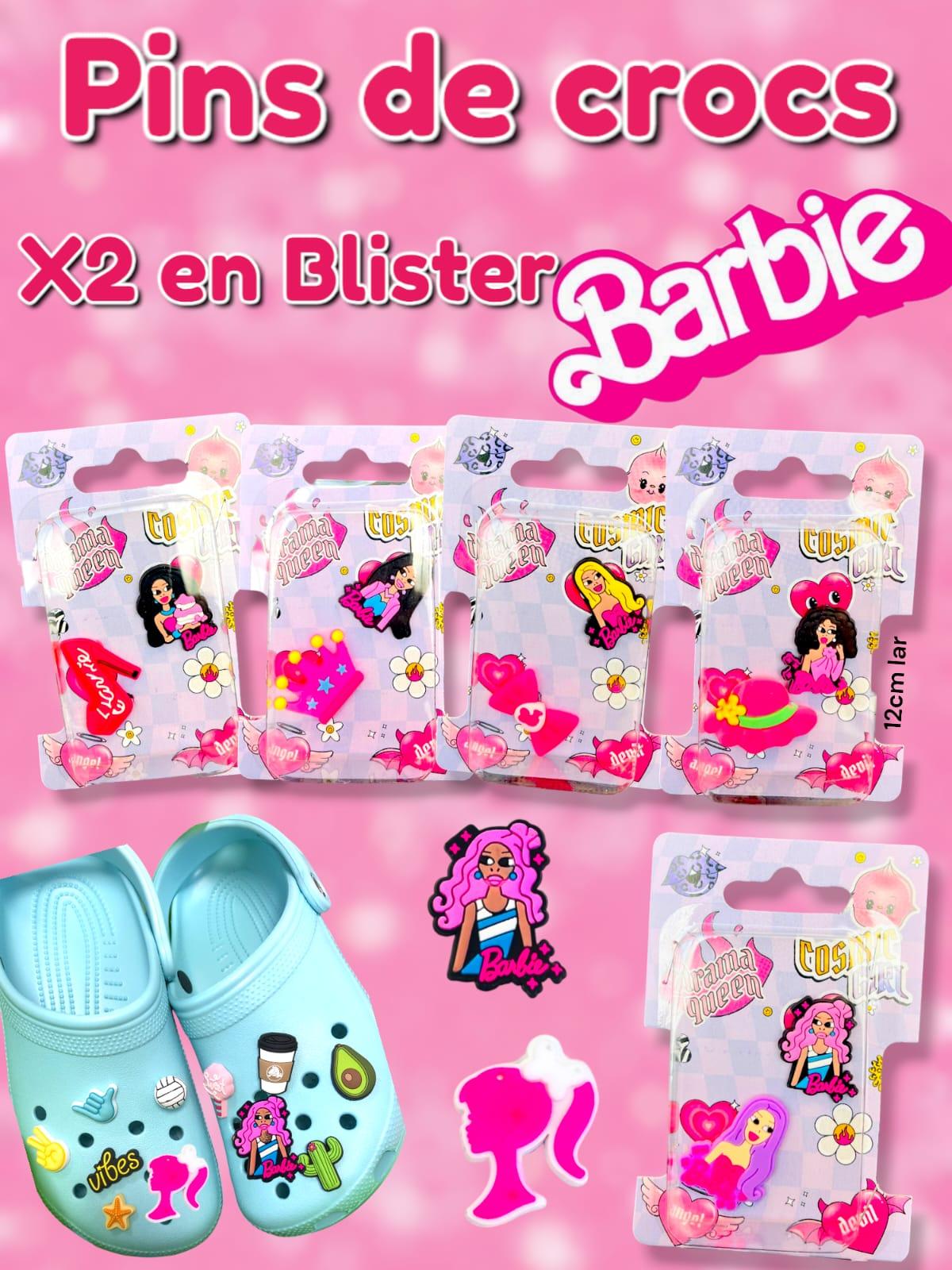 Pins de Crocs Barbie x2 En Blister 