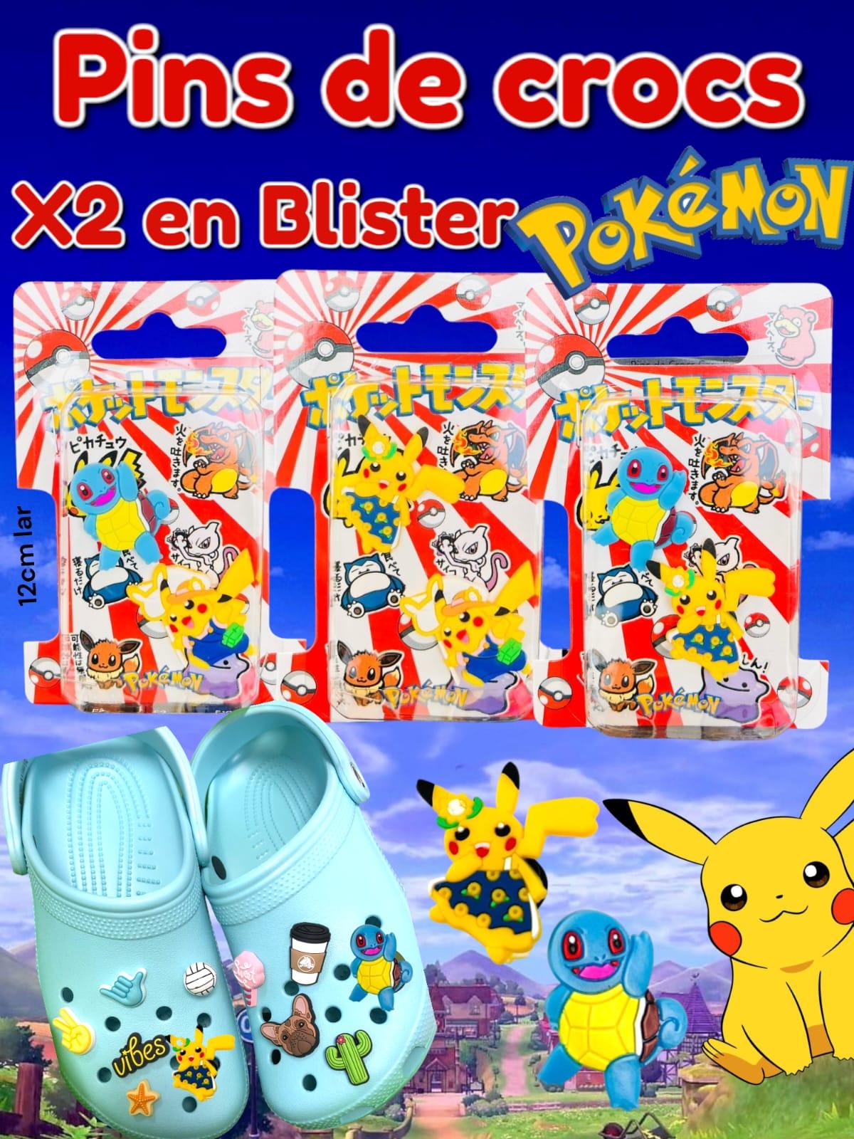 Pins de Crocs Pokemon x2 En Blister
