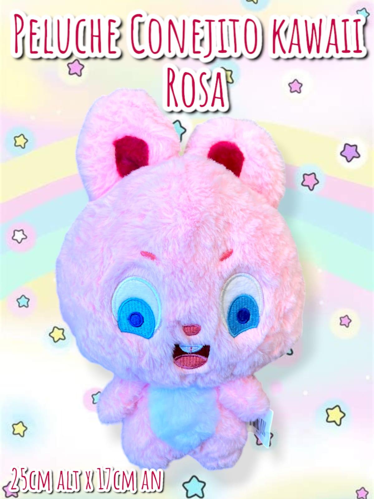 Peluche Conejito Kawaii Rosa 25cm