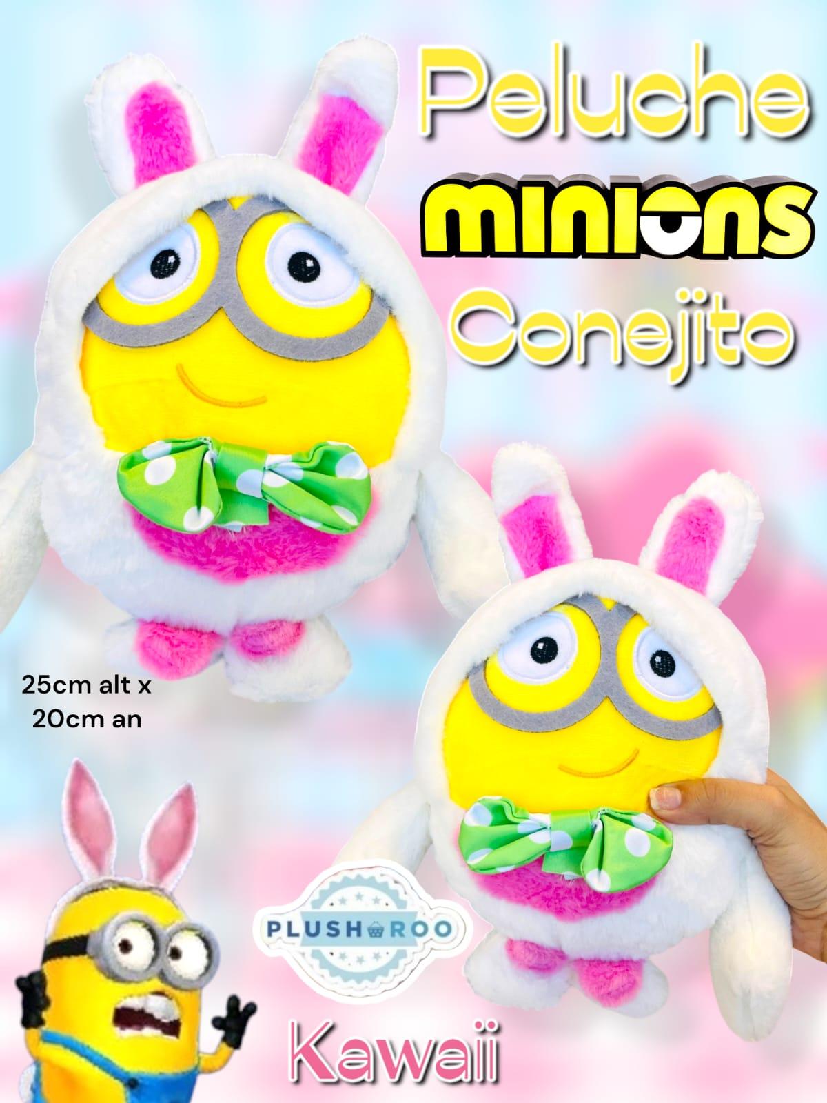 Peluche Premium PLUSHAROO 2024 Minions Conejito Kawaii 25cm 