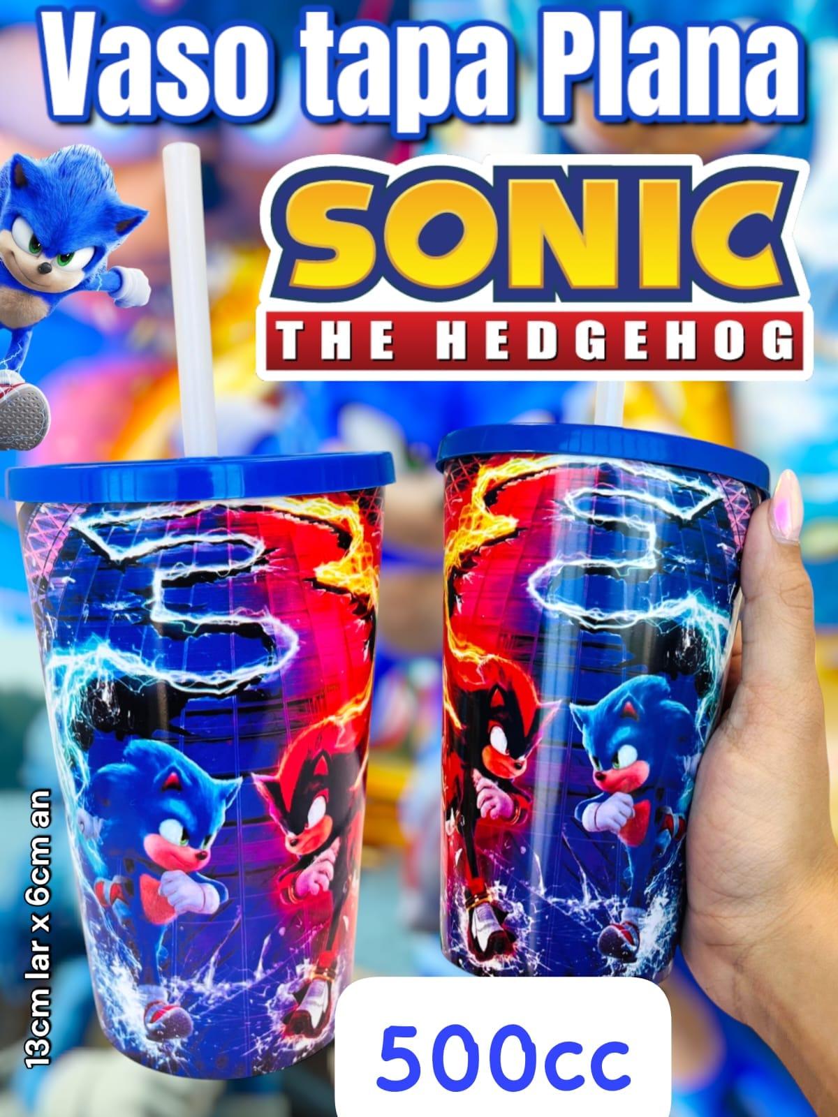 Vaso Tapa Plana con Sorbete Sonic 500cc