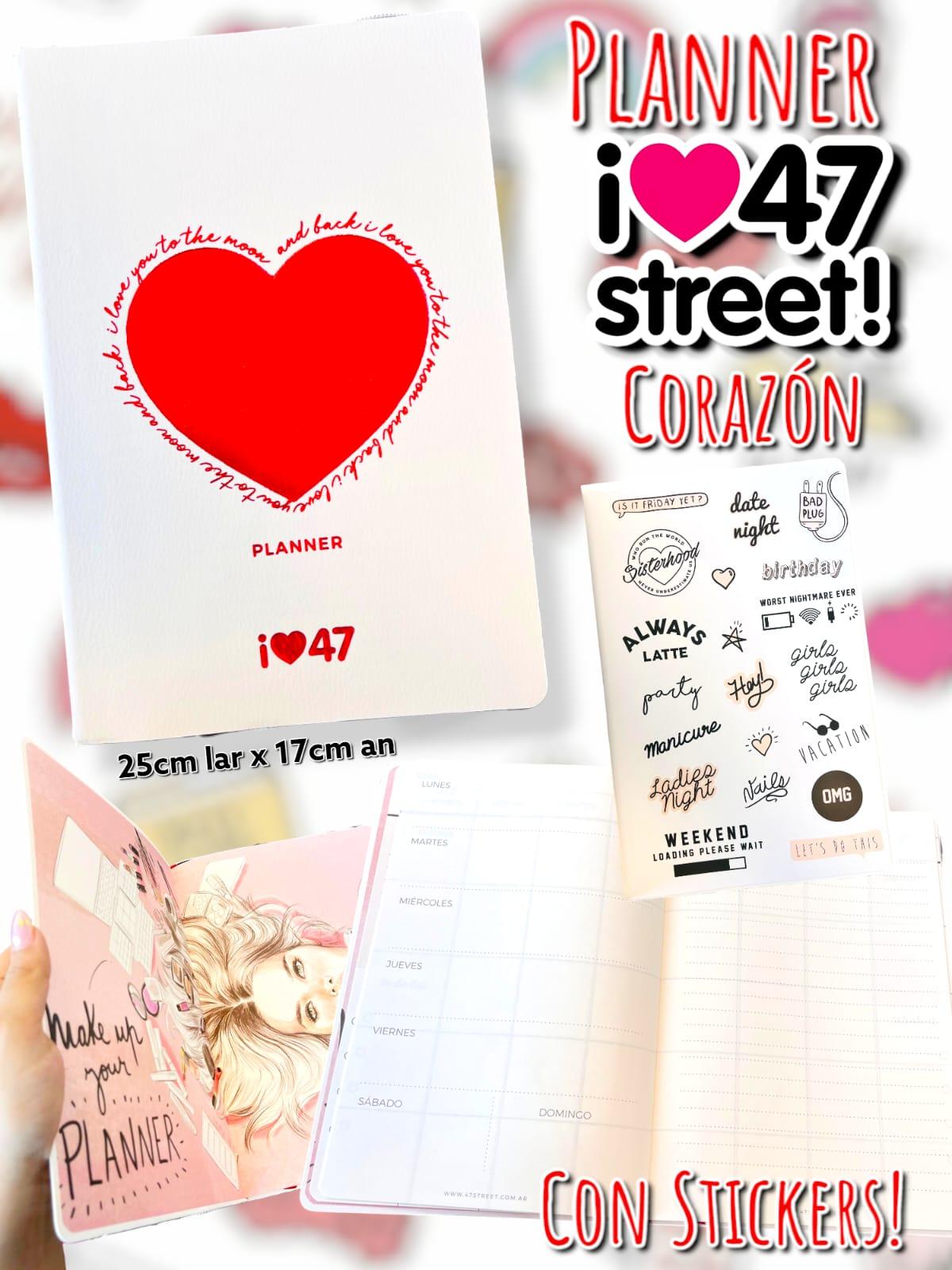 Planner  47 Street Corazon ( Agenda Perpetua )