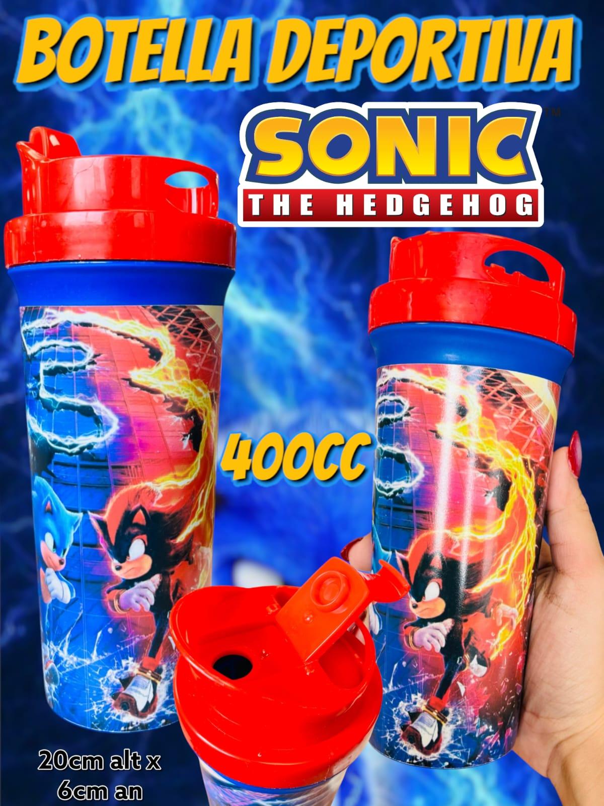 Botella Tapa Deportiva Sonic 400cc