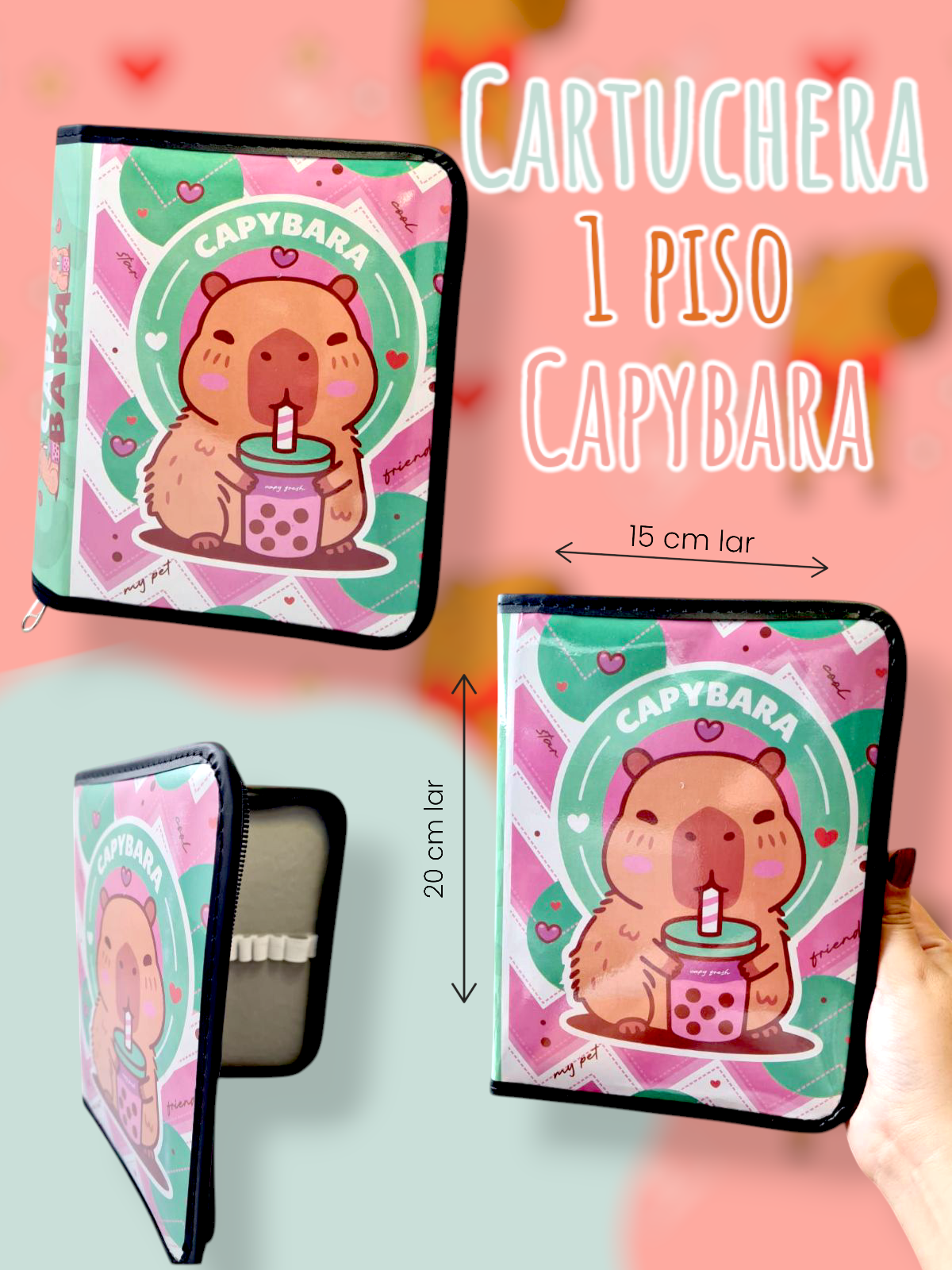 Cartuchera 1 Piso Capybara